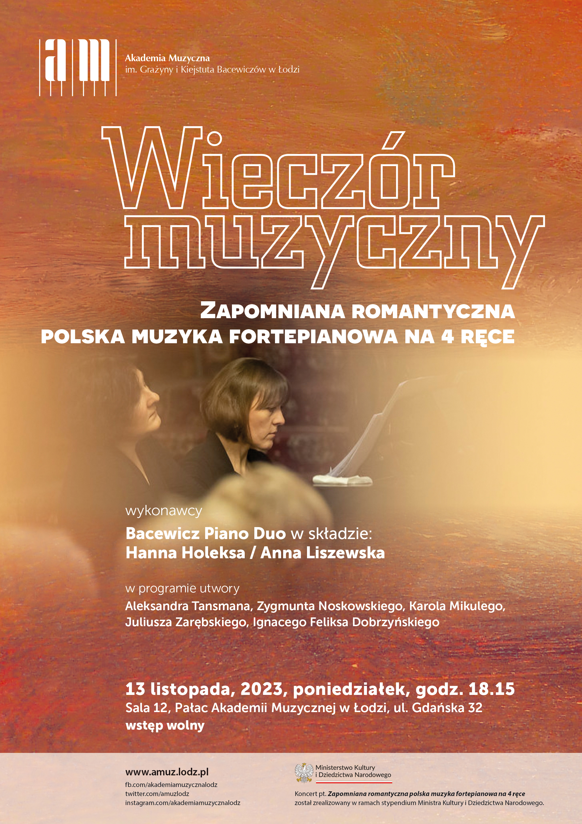 Zapomniana romantyczna polska muzyka fortepianowa na 4 ręce
