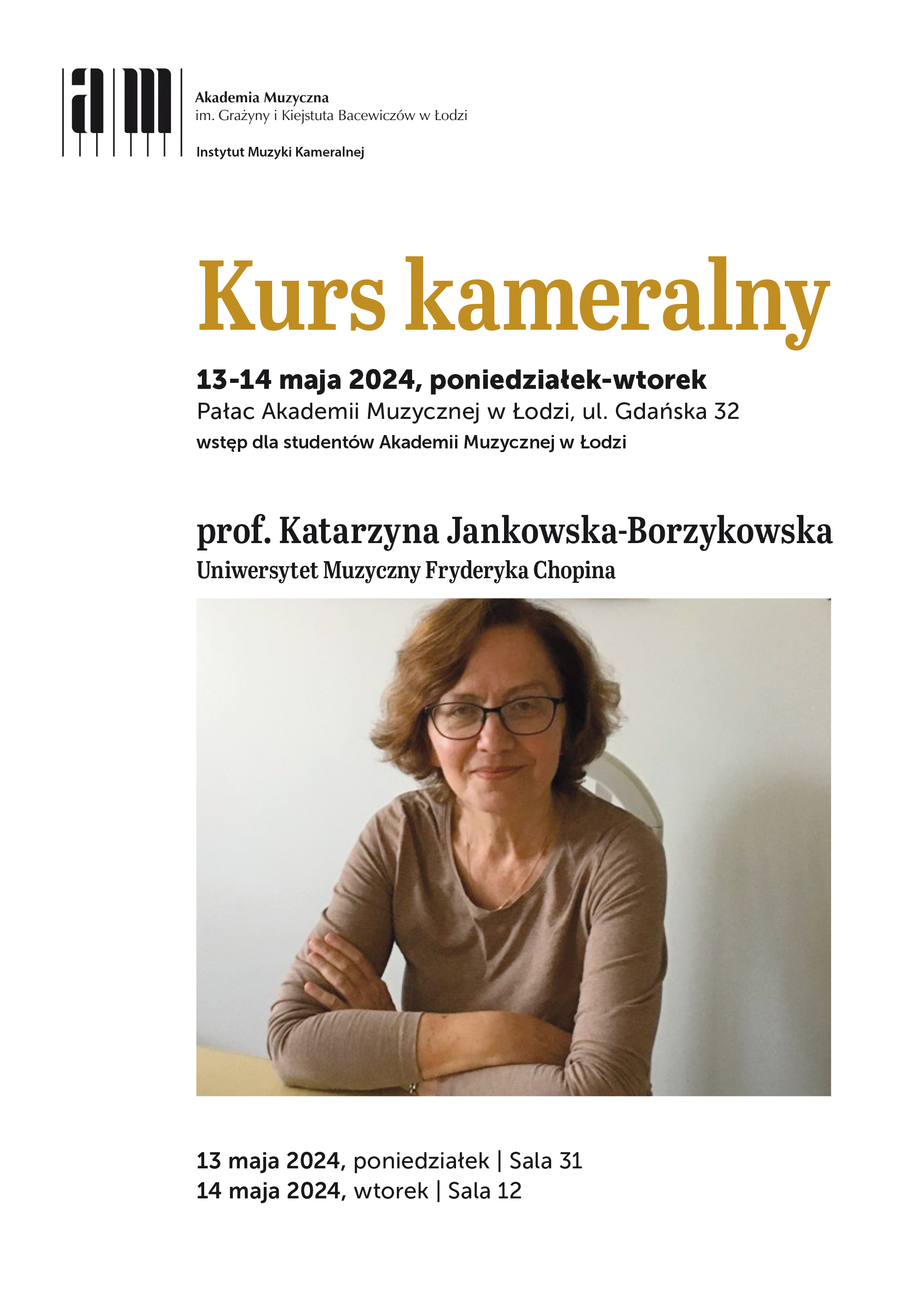 Kurs kameralny Katarzyna Jankowska-Borzykowska