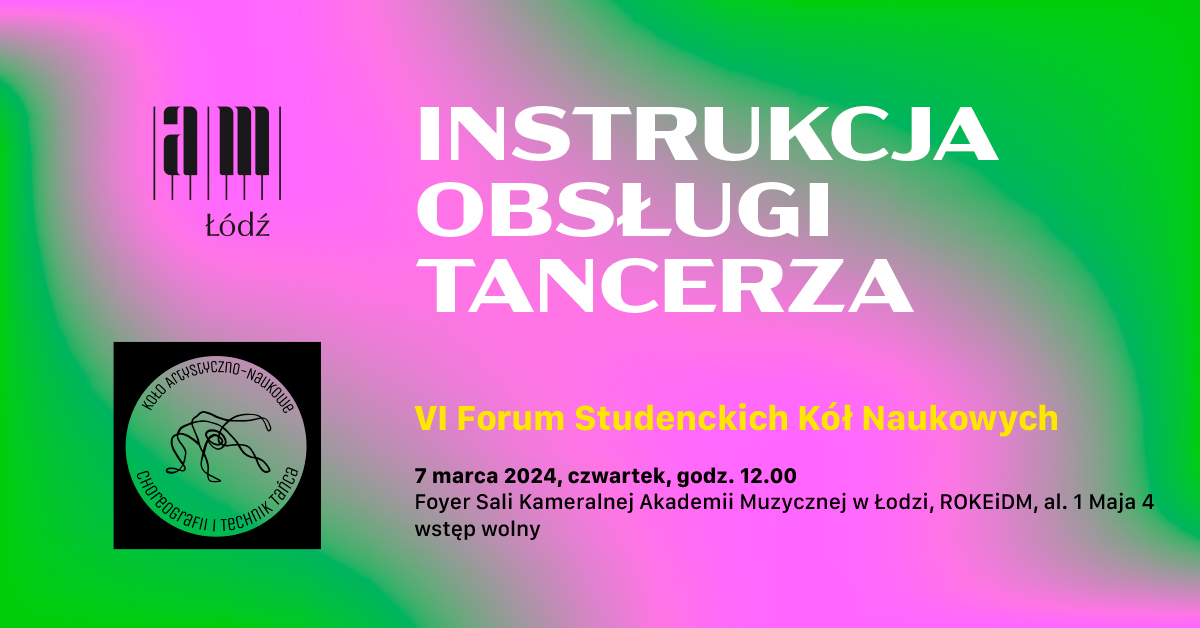 Instrukcja obsługi tancerza