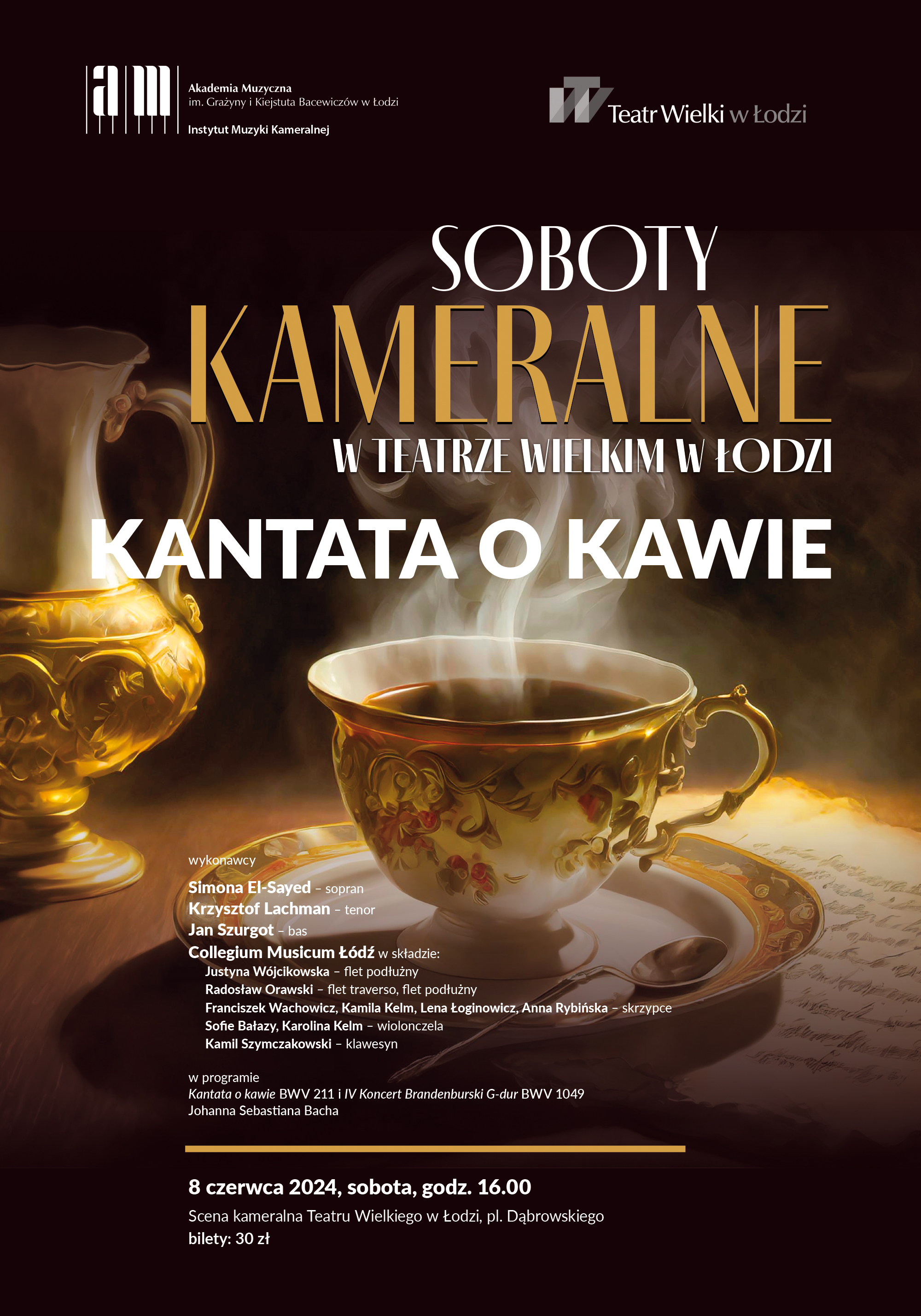 SOBOTY KAMERALNE w Teatrze Wielkim w Łodzi