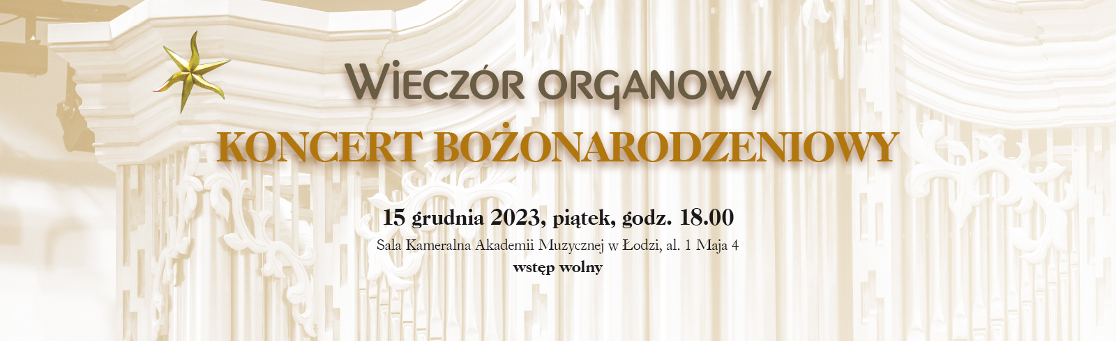 Wieczór organowy 2023-12-15