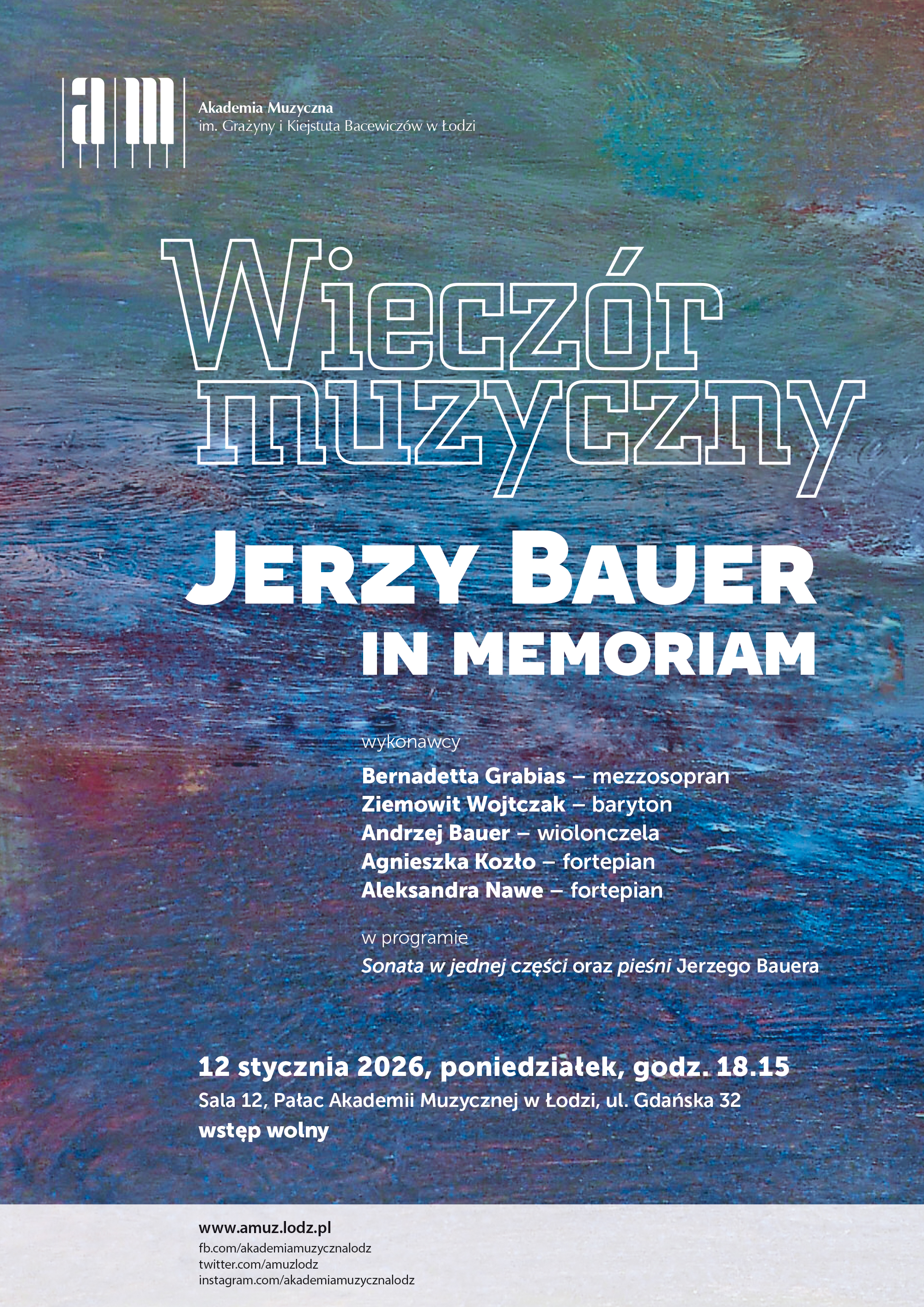Wieczór muzyczny  Jerzy Bauer in memoriam