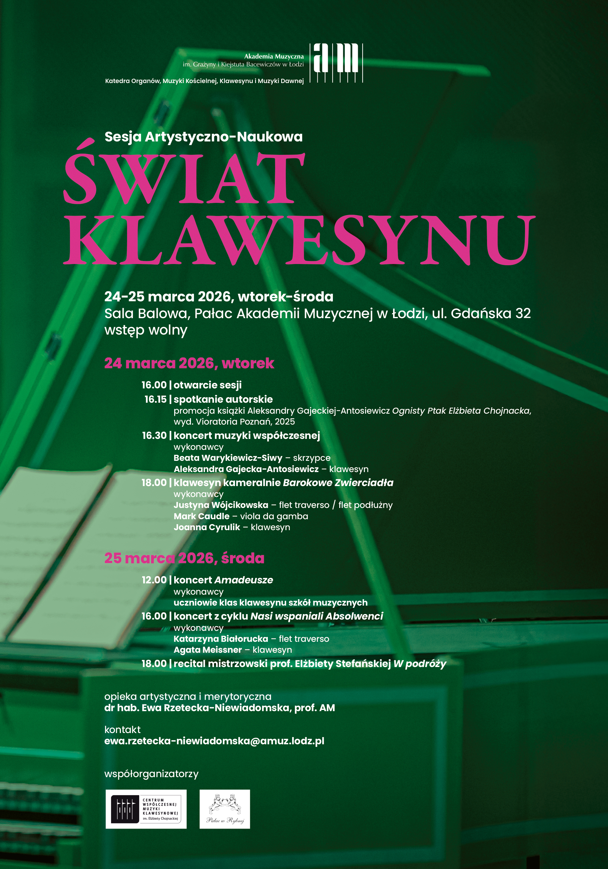 Sesja Artystyczno-Naukowa ŚWIAT KLAWESYNU