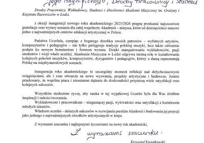 04 List Gratulacyjny Senator Kwiatkowski 04 List Gratulacyjny Senator Kwiatkowski
