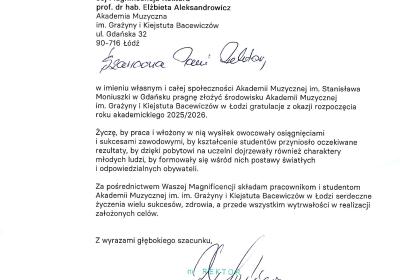 06 List Gratulacyjny Amuz Gdansk 06 List Gratulacyjny Amuz Gdansk
